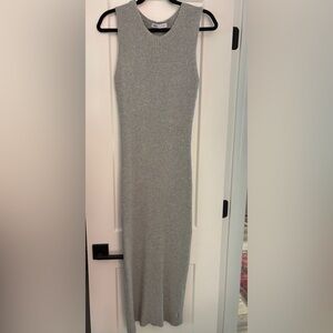 Zara Sleeveless Ribbed Stretch Sweater Maxi Dress size Medium